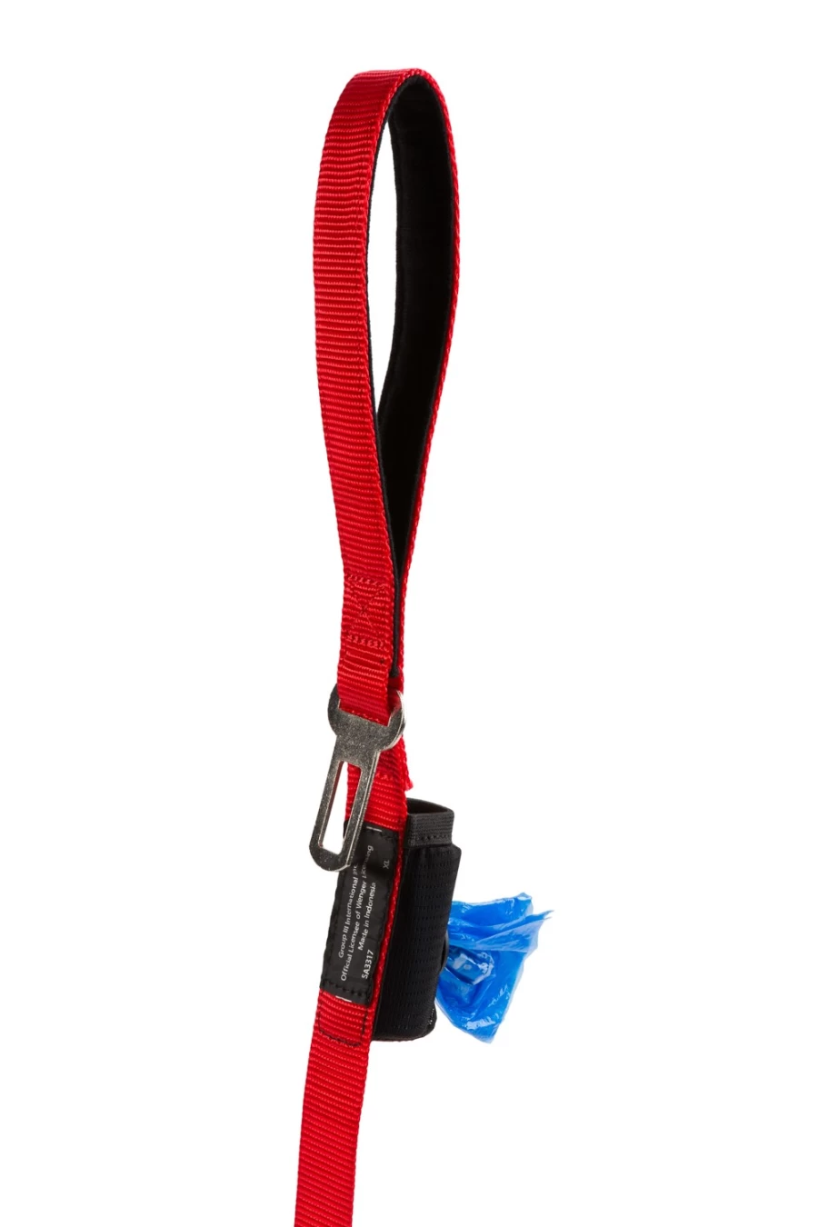 SWISSGEAR 3317 Heavy-Duty Multifunction Dog Leash for Large Dogs - Adjustable Reflective Red Pet Lead with Comfortable Handle