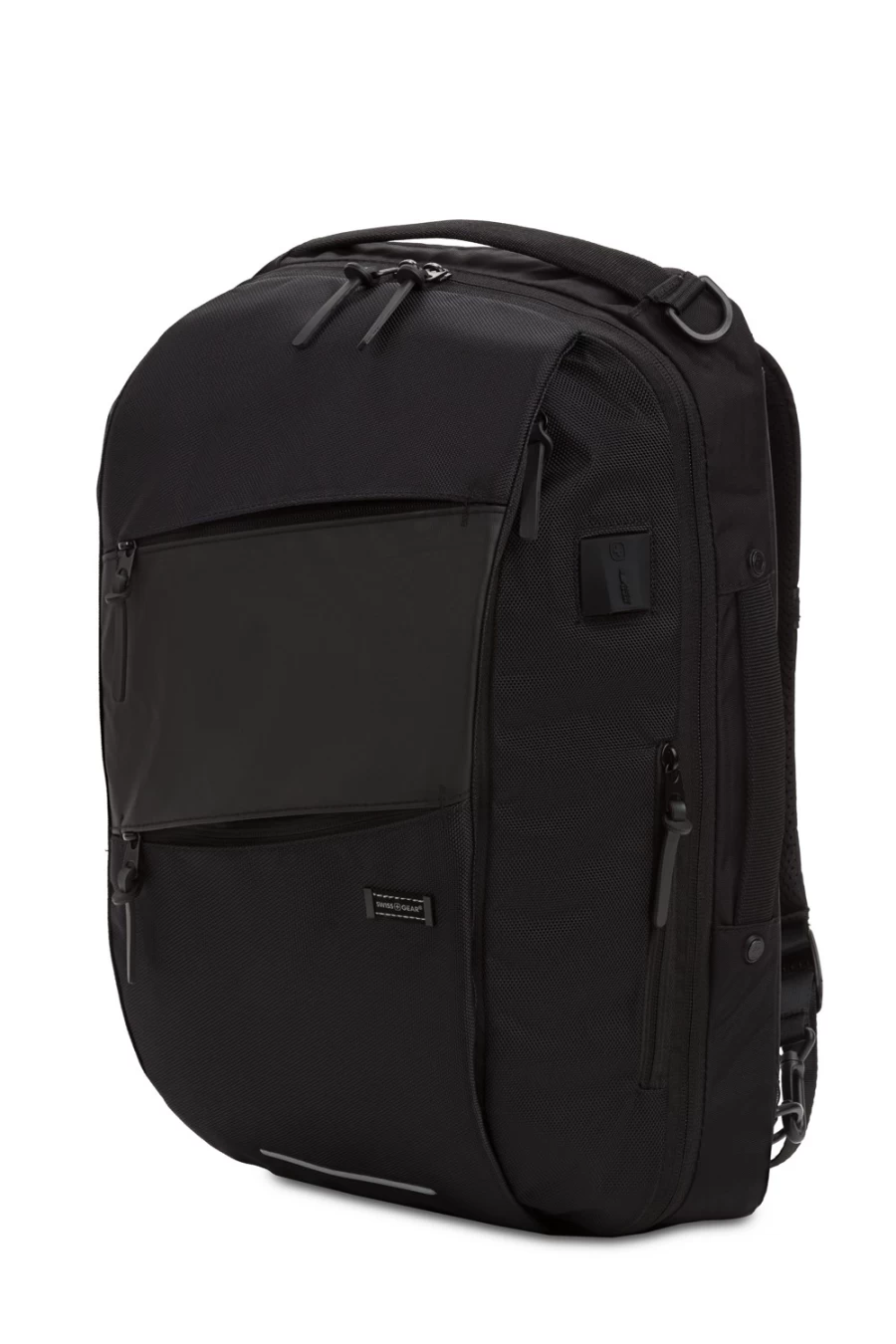 SWISSGEAR 2872 USB Travel Laptop Backpack - 17 Inch Anti-Theft Business Backpack with Charging Port, Water Resistant, Black