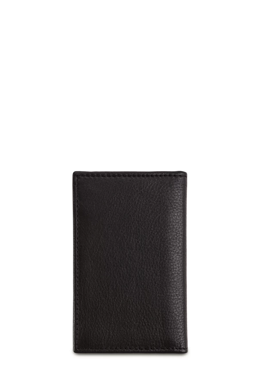 SWISSGEAR Black Slim Leather Card Holder Wallet - Premium Pebbled RFID Blocking Design
