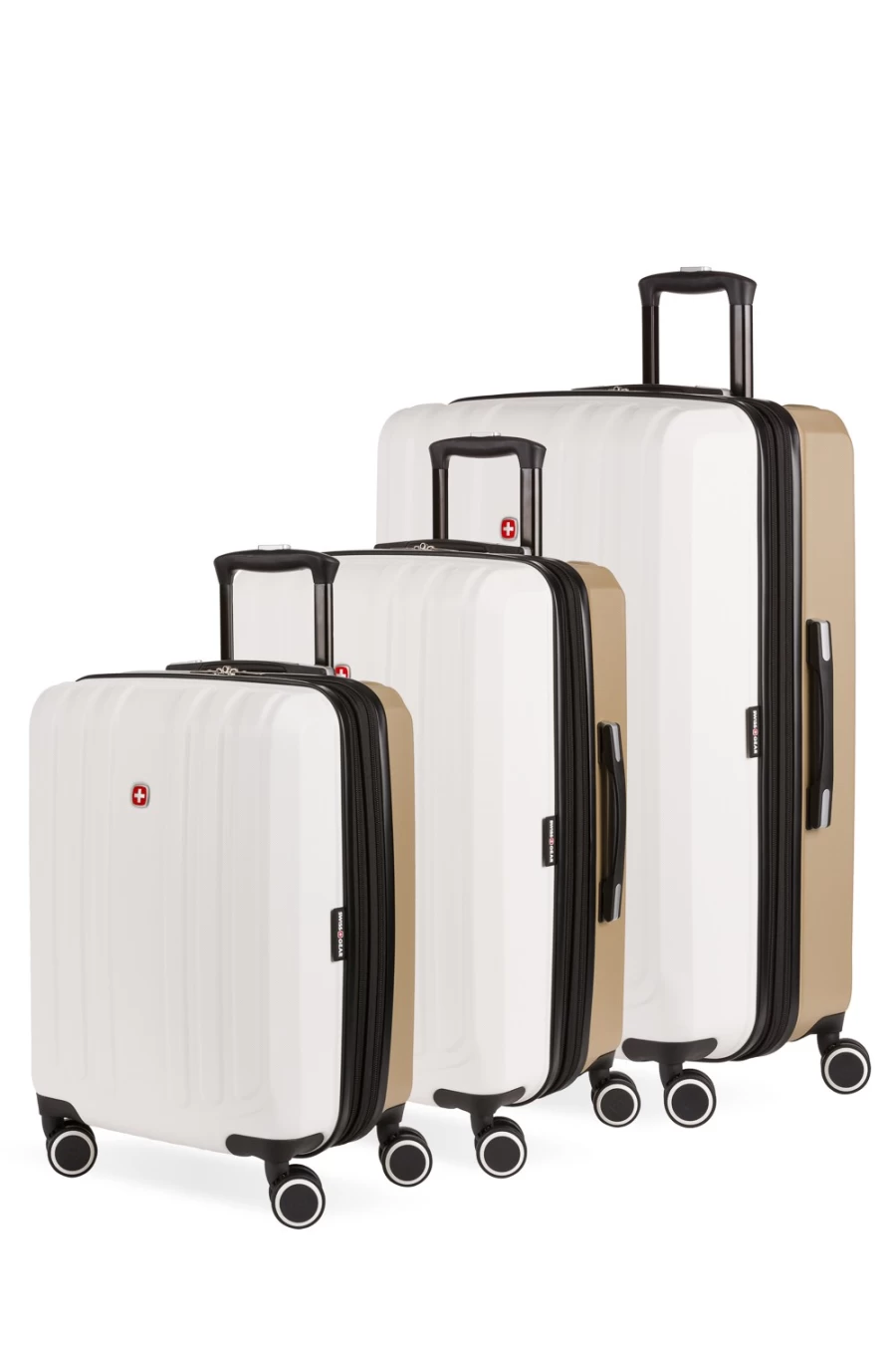 SWISSGEAR 8028 3-Piece Expandable Hardshell Spinner Luggage Set with TSA Lock, Lightweight Suitcase for Travel