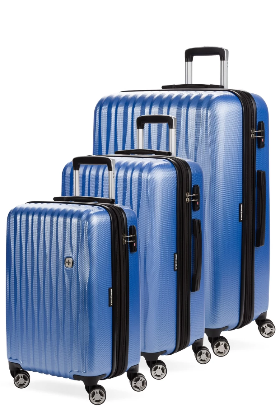 SWISSGEAR 7272 Energie Expandable Hardside Spinner Luggage Set 3-Piece Suitcase Collection