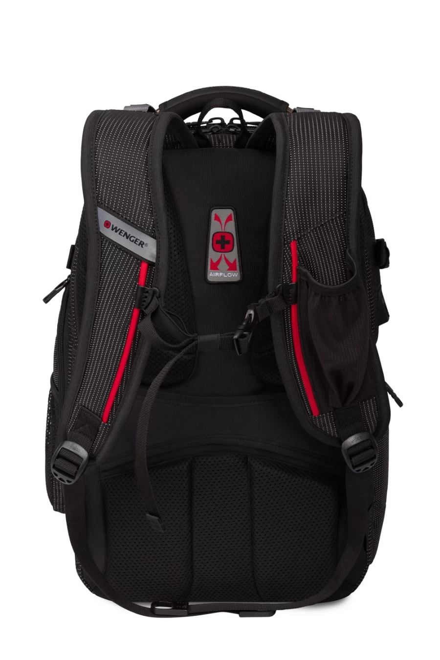 SWISSGEAR USB Scansmart Laptop Backpack - Dotted Black, Wenger Commander Style, Durable Travel & Work Bag