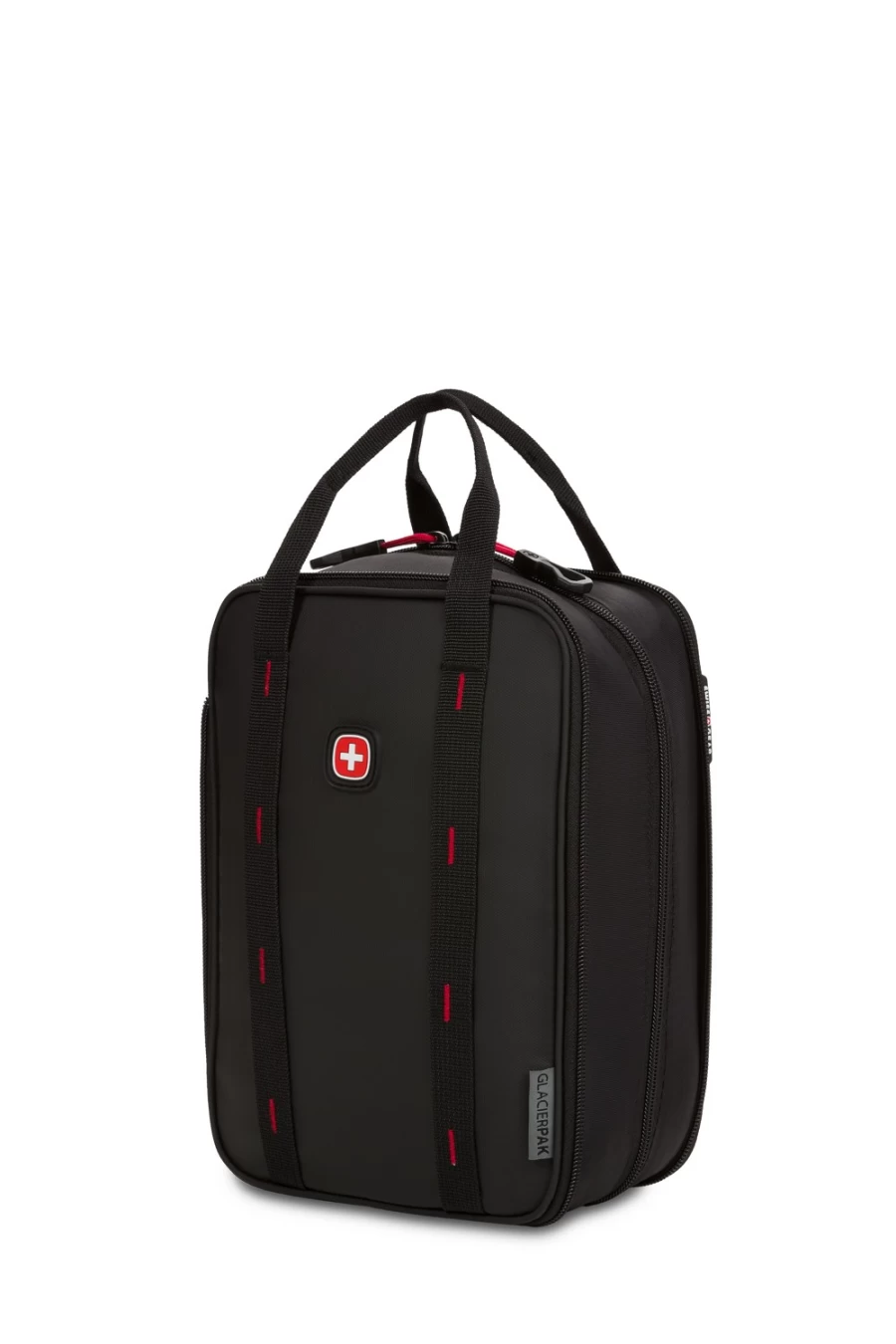 SWISSGEAR 3733 Insulated Lunch Box Collapsible Cooler Bag for Work, School & Travel - Black Leak-Proof Reusable Tote