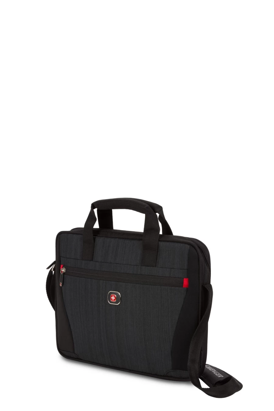 SWISSGEAR 14 Inch Laptop Slim Case - Wenger Structure Dark Brushed Slate Brief