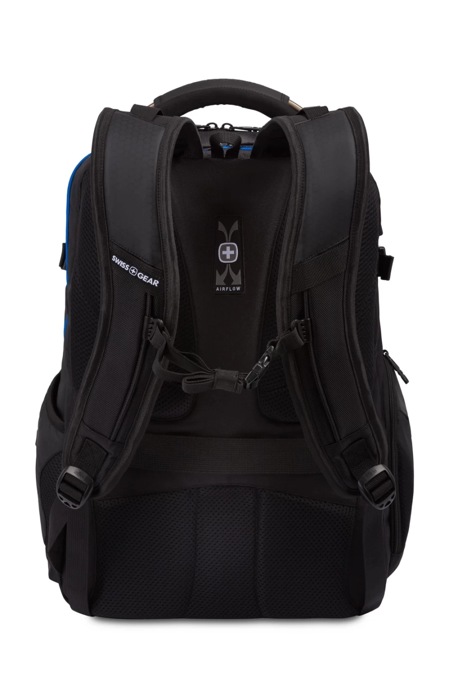 SWISSGEAR 8120 USB Gaming Laptop Backpack 17 Inch - Durable Travel Backpack with Charging Port, Water Resistant Black Computer Backpack for Men & Women