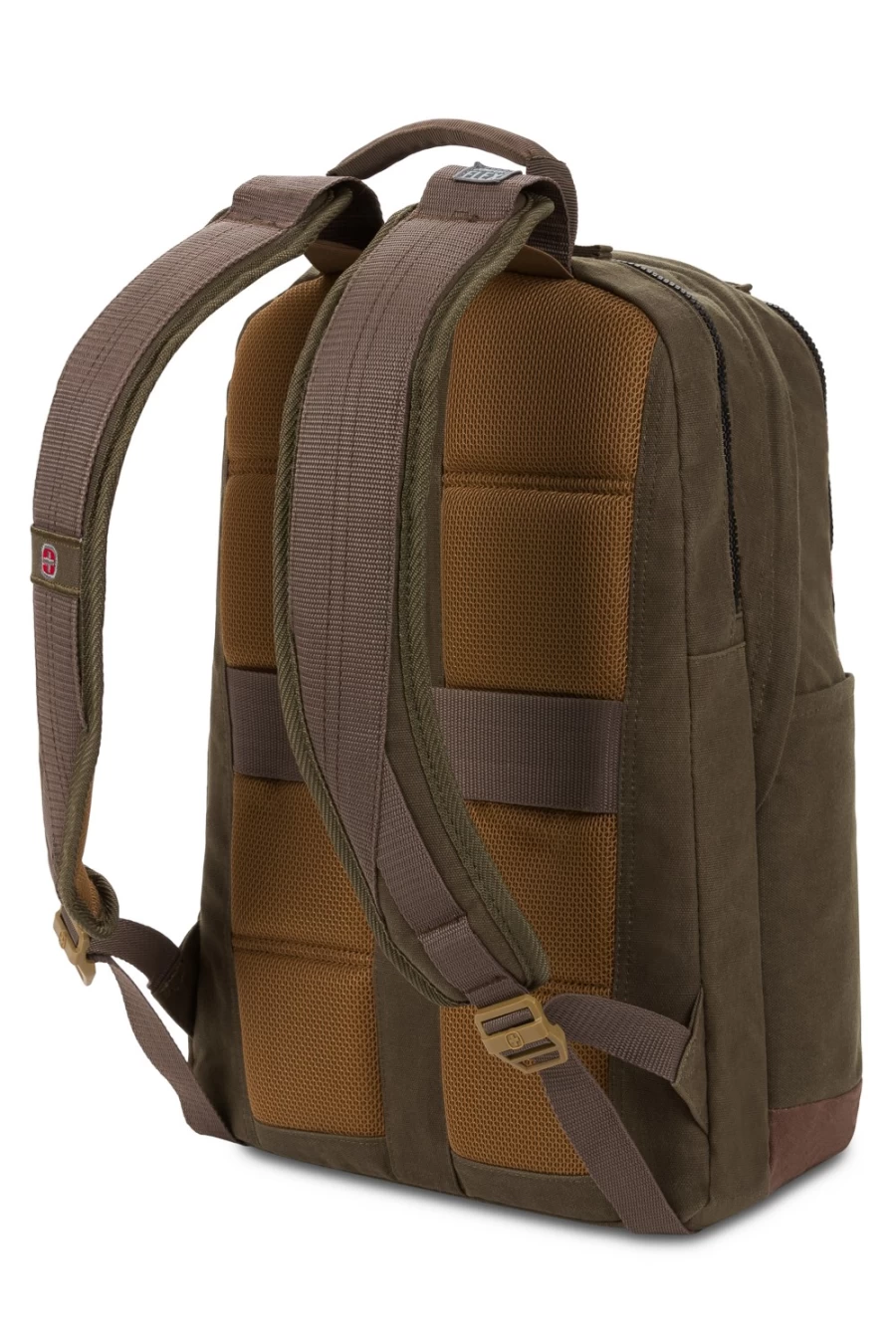 SWISSGEAR 16 Inch Laptop Backpack for Men & Women - Olive Green Durable Travel Backpack with USB Charging Port, Spacious College School Bag, Water Resistant Business Computer Backpack