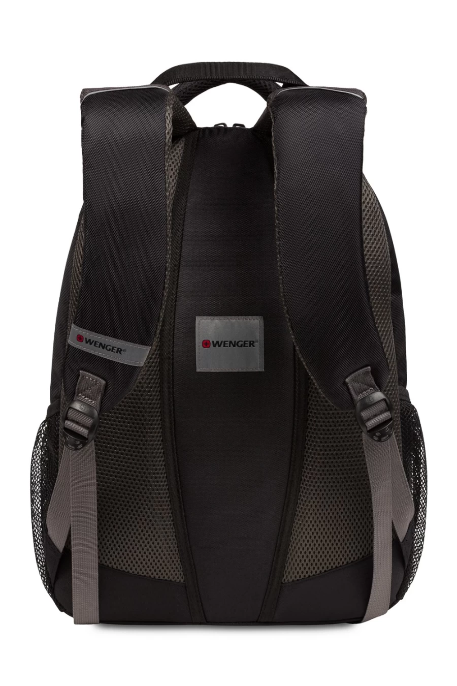 SWISSGEAR 16 Inch Laptop Backpack for Men & Women - Wenger Pillar Business Travel Backpack, Black/Gray, Durable USB Charging Port, Spacious College School Computer Bag