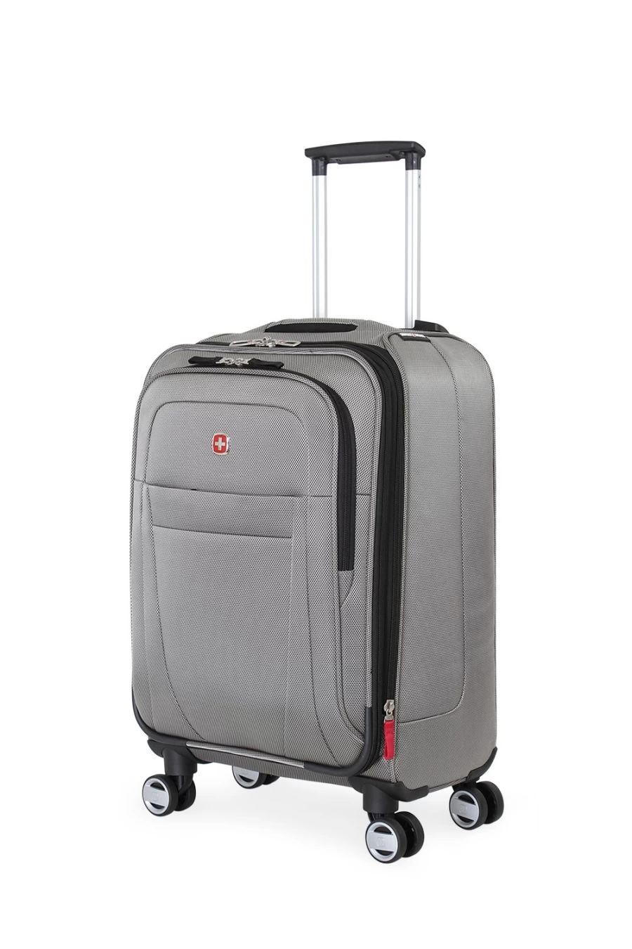 SWISSGEAR 6305 19" Expandable Carry-On Spinner Suitcase, Lightweight Hardshell Luggage with 360° Wheels, TSA Lock, USB Port & Large Capacity for Travel