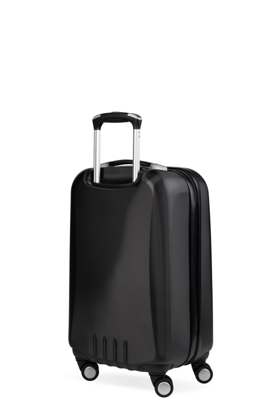 SWISSGEAR Rove Carry On Hardside Spinner Luggage - Black 20-Inch Lightweight Durable Suitcase for Travel
