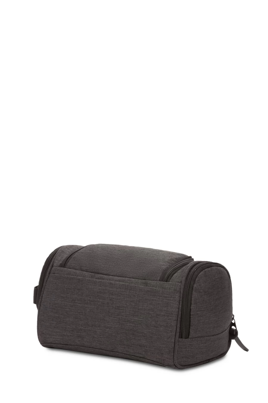 SWISSGEAR Travel Dopp Kit 2375 - Heather Gray Toiletry Bag for Men & Women, Water-Resistant Cosmetic Organizer, Portable Shaving Carry Case