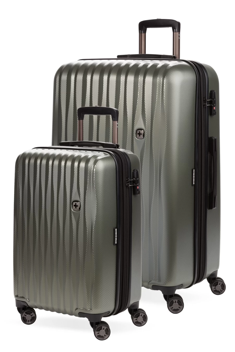 SWISSGEAR 7272 Energie Expandable 2-Piece Hardshell Spinner Luggage Set with TSA Lock, Lightweight Suitcase for Travel