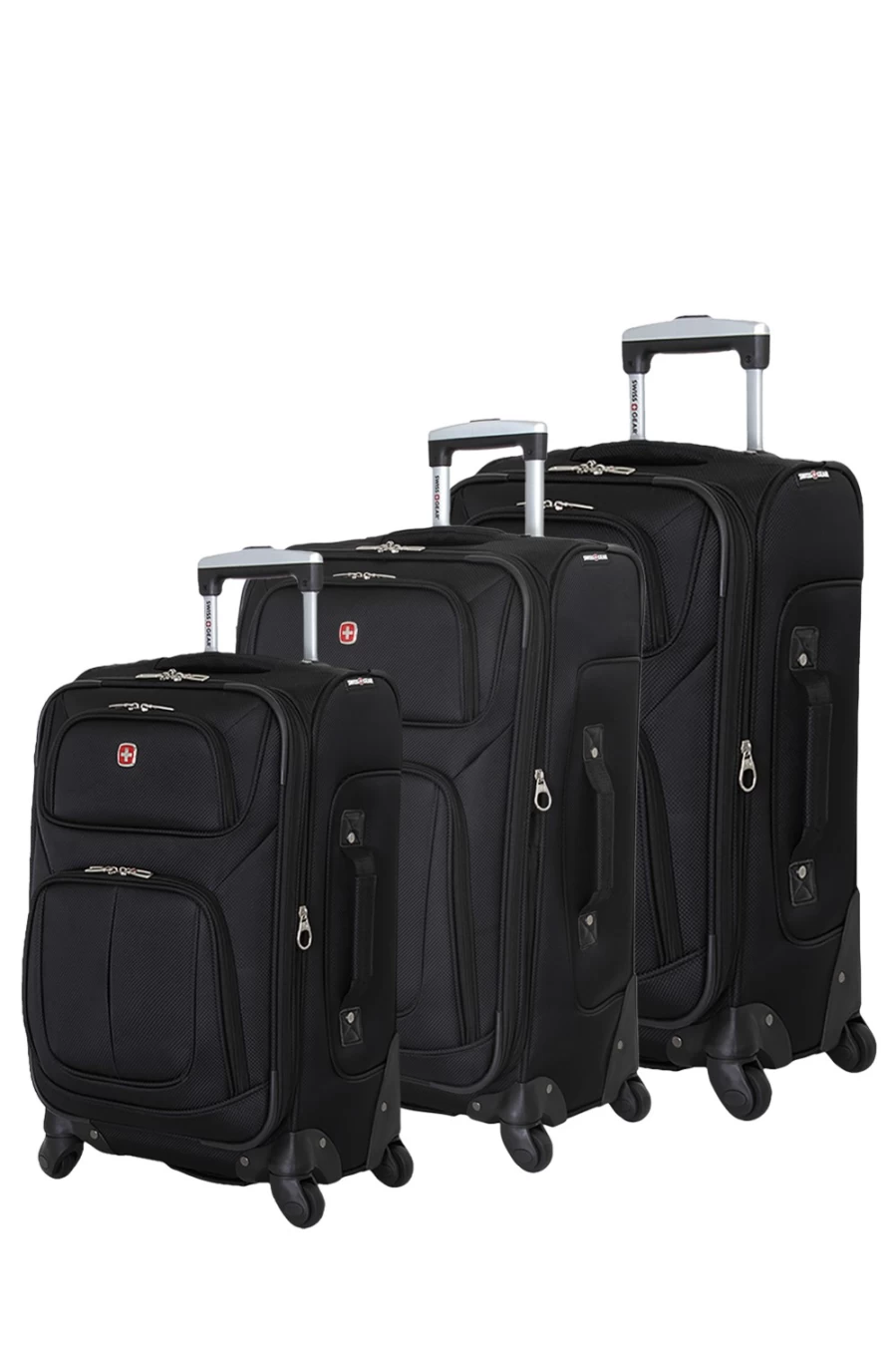 SWISSGEAR 6283 3-Piece Expandable Spinner Luggage Set with Durable Lightweight Suitcases for Travel