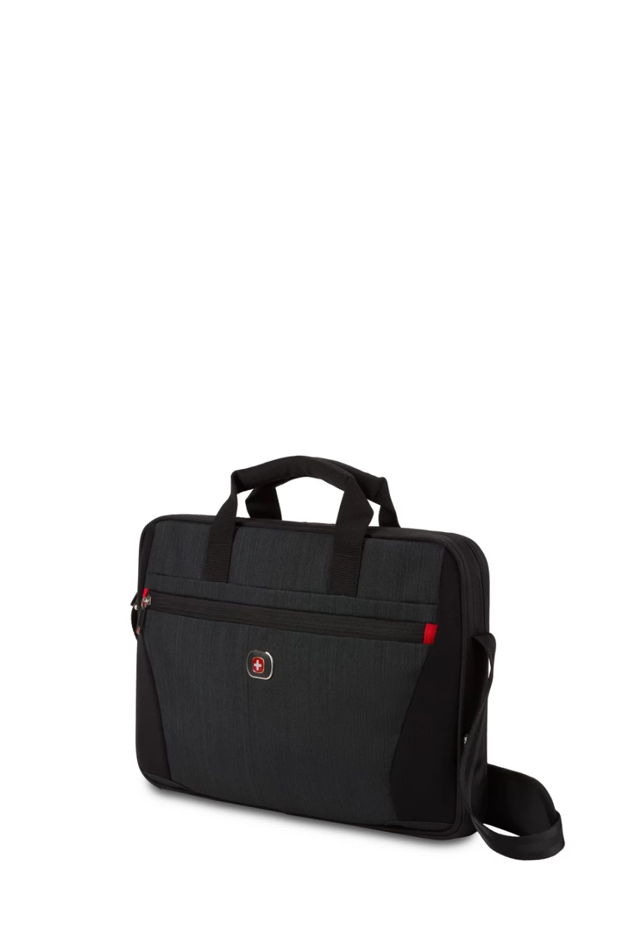 SWISSGEAR 16 Inch Laptop Slim Case - Dark Brushed Slate Durable Lightweight Briefcase for Business Travel